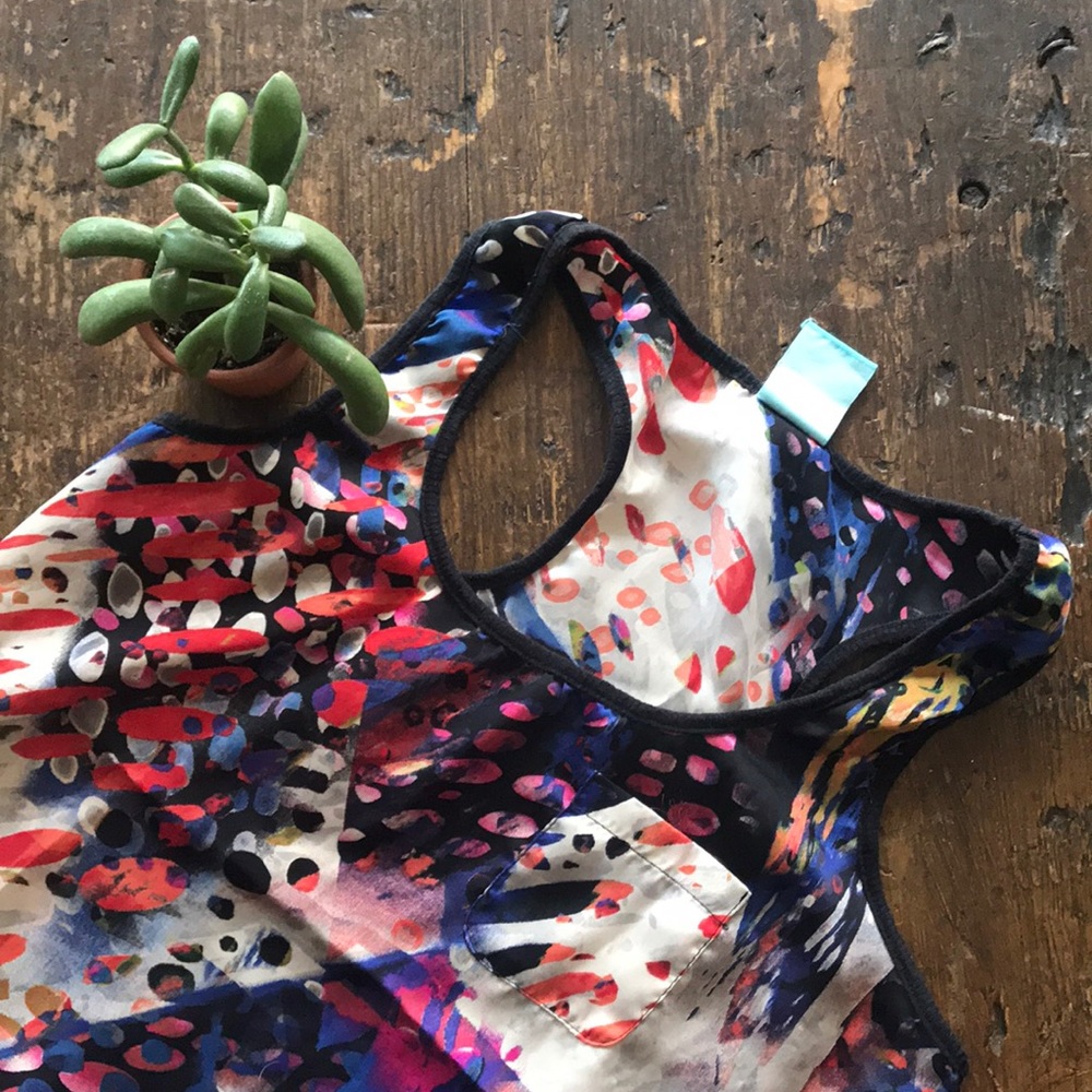 racerback multi-color shirt